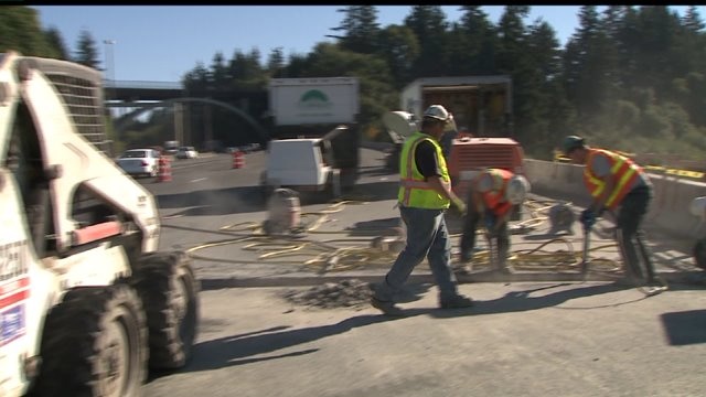 I-5 Lane Closures In Olympia