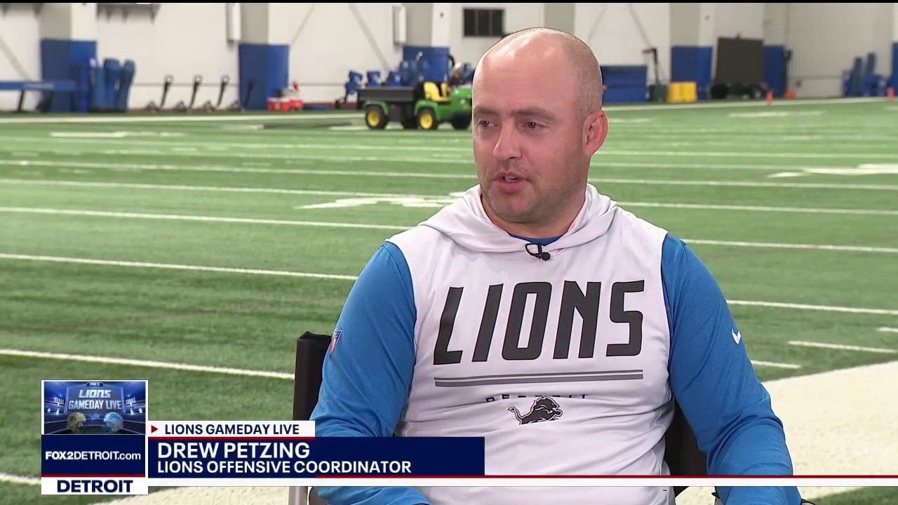 Lions new offensive coordinator Drew Petzing talks week one against the Saints