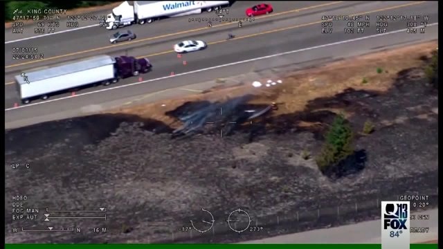 Witnesses talk of Auburn brush fire that disrupted traffic
