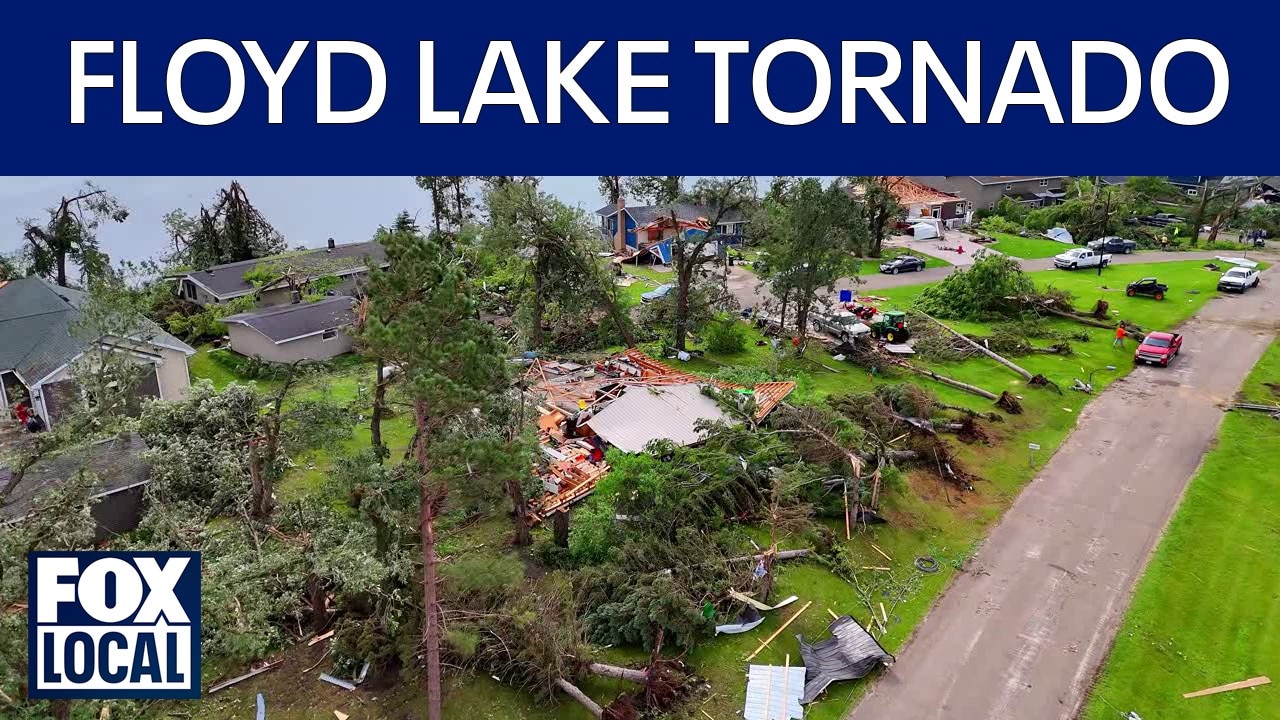 Floyd Lake tornado: Drone video captures storm damage