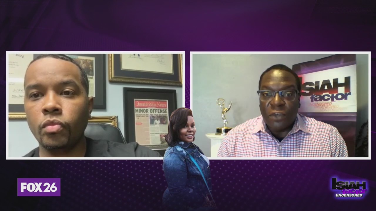 Isiah Carey talks with Attorney Angelo Pinto who works with Breonna Taylor's family