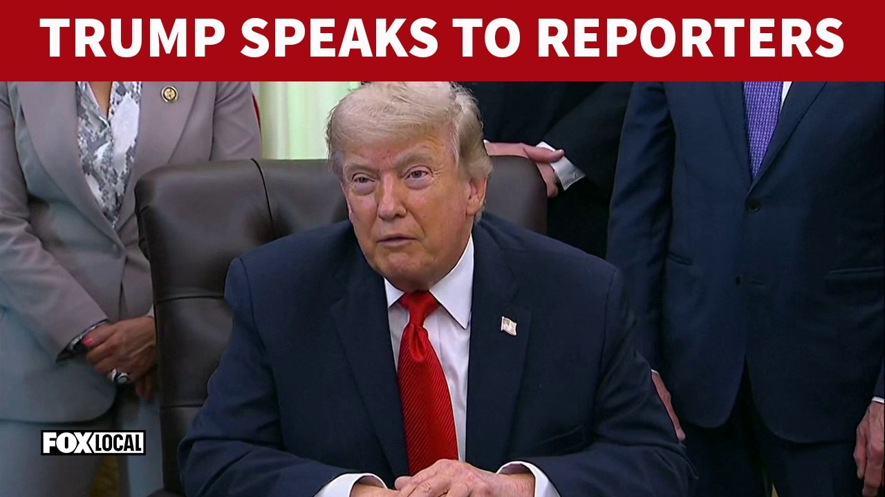 WATCH: President Trump takes questions in the Oval Office