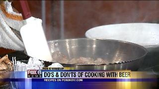 Cooking chicken with beer
