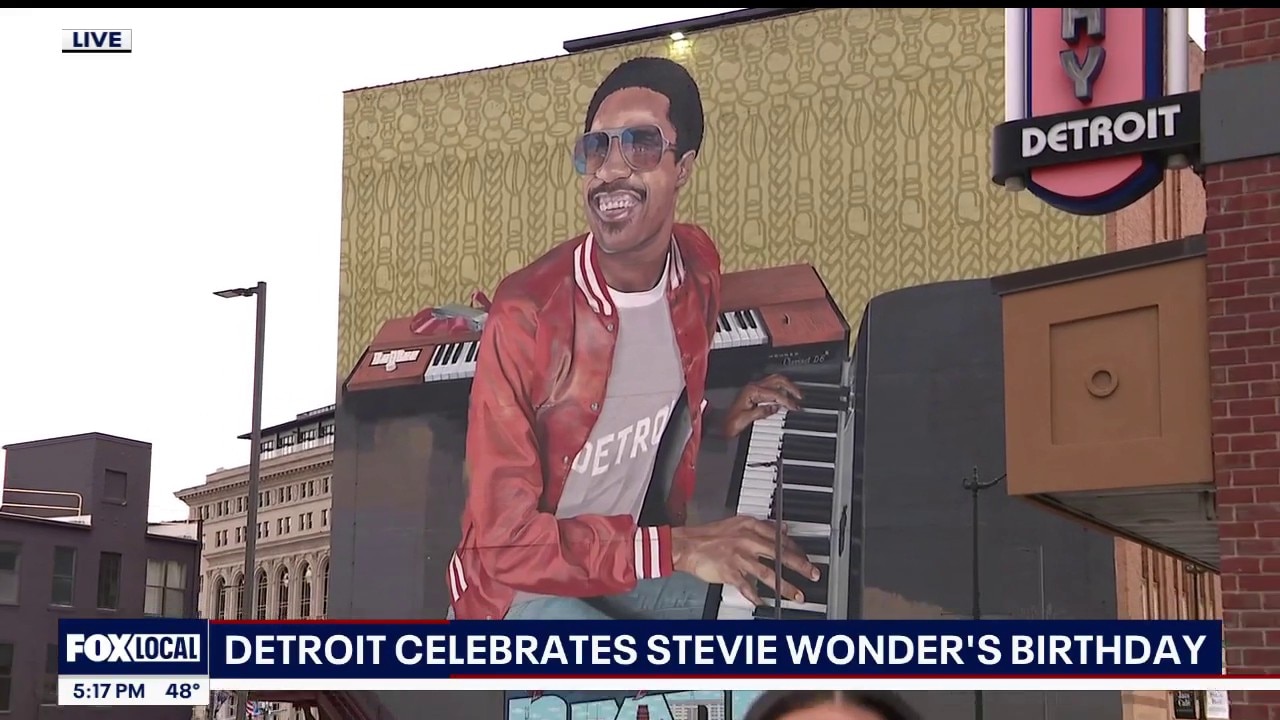 Detroit honors music icon Stevie Wonder on his 76th birthday
