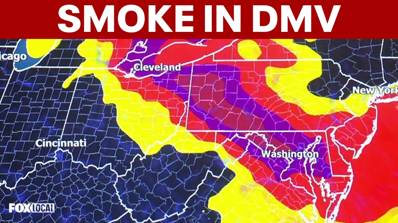 DC region under code red, purple air quality alerts from wildfire smoke