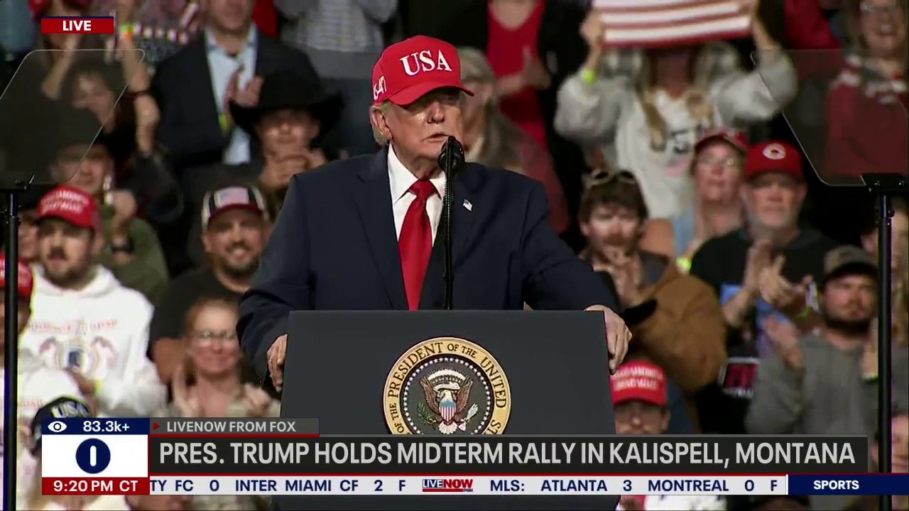 Trump holds midterm rally in Kalispell, Montana
