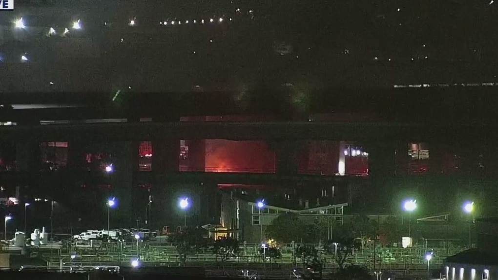 Homeless encampment fire near I-880