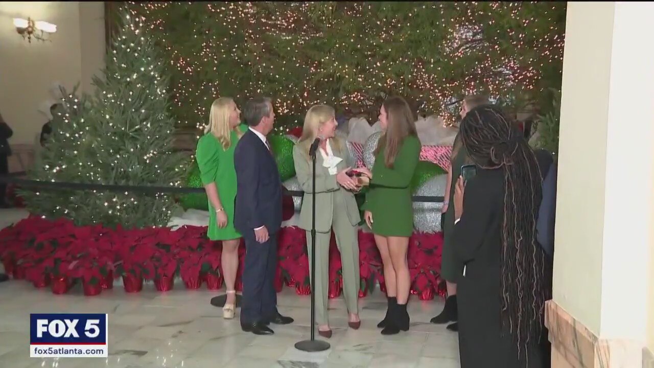 Christmas tree lit at Georgia State Capitol