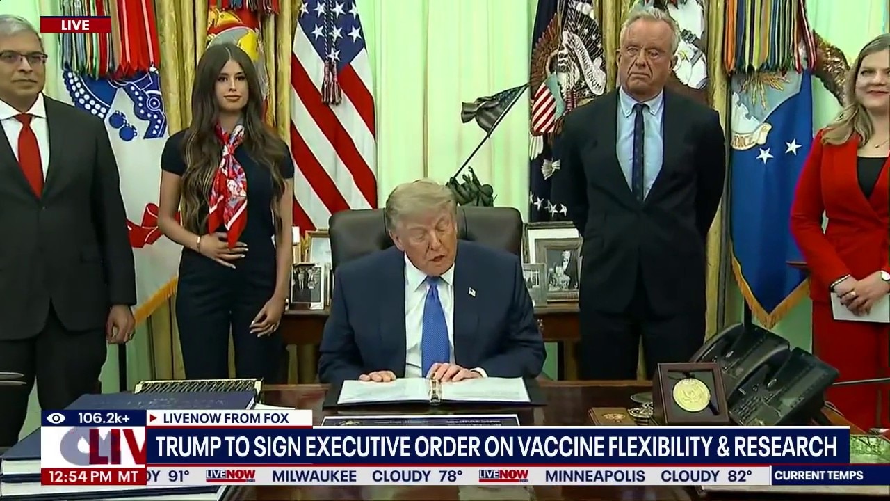 Trump signs executive order on vaccine flexibility 