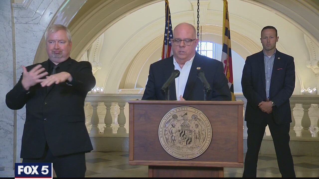 Larry Hogan addresses the coronavirus crisis in Maryland