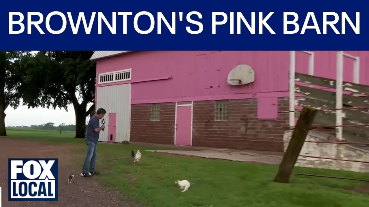 FOX 9 Town Ball Tour: Brownton's famous pink barn