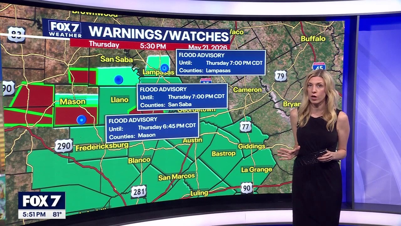 Austin weather: Watch out for rainfall, flooding