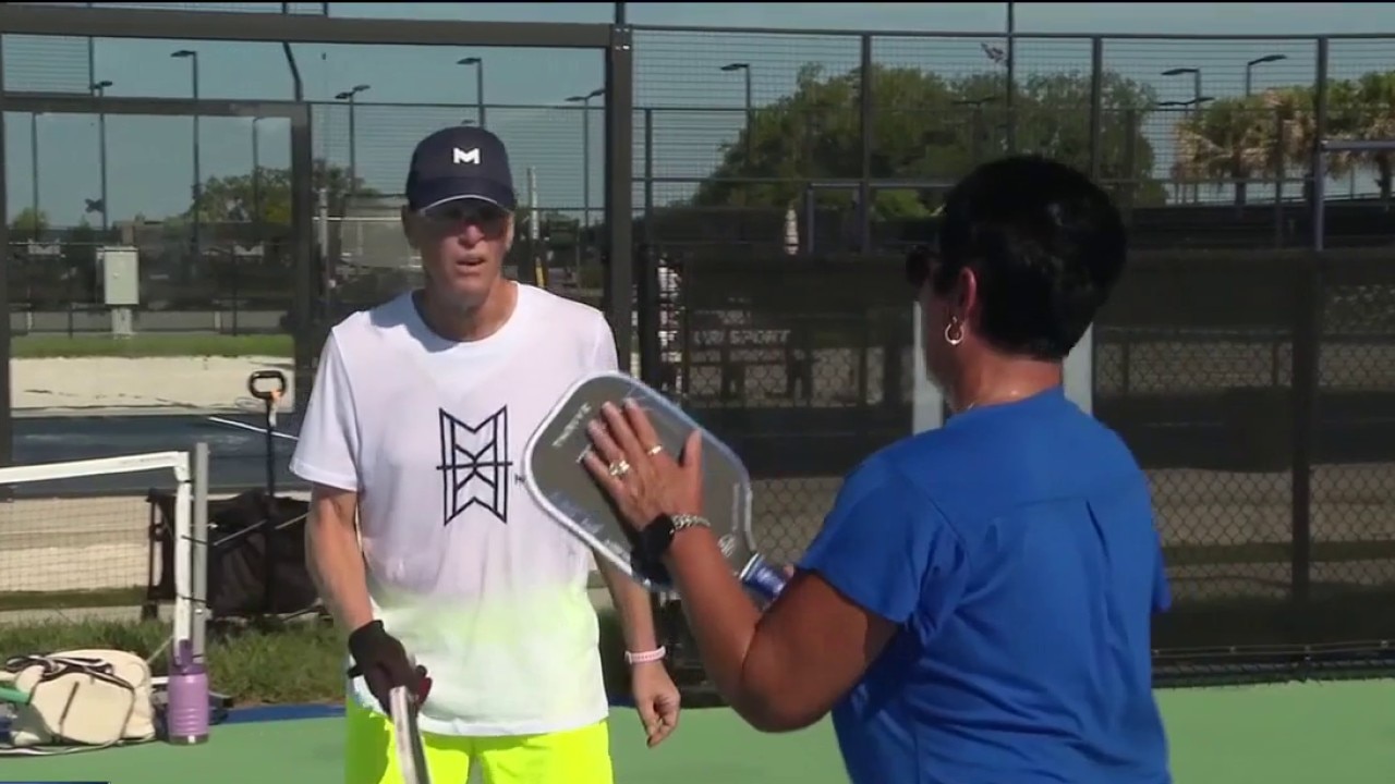 Pickleball player doesn't let cancer stop him