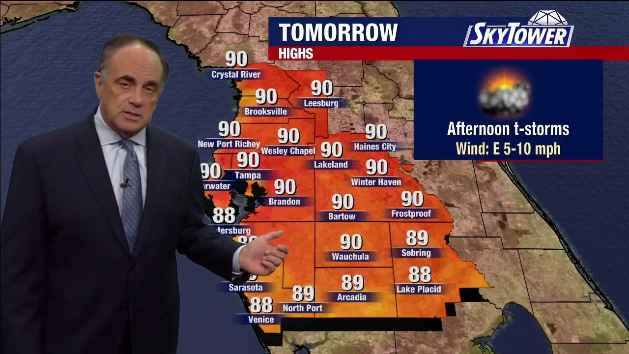 Tampa weather | Monday evening forecast