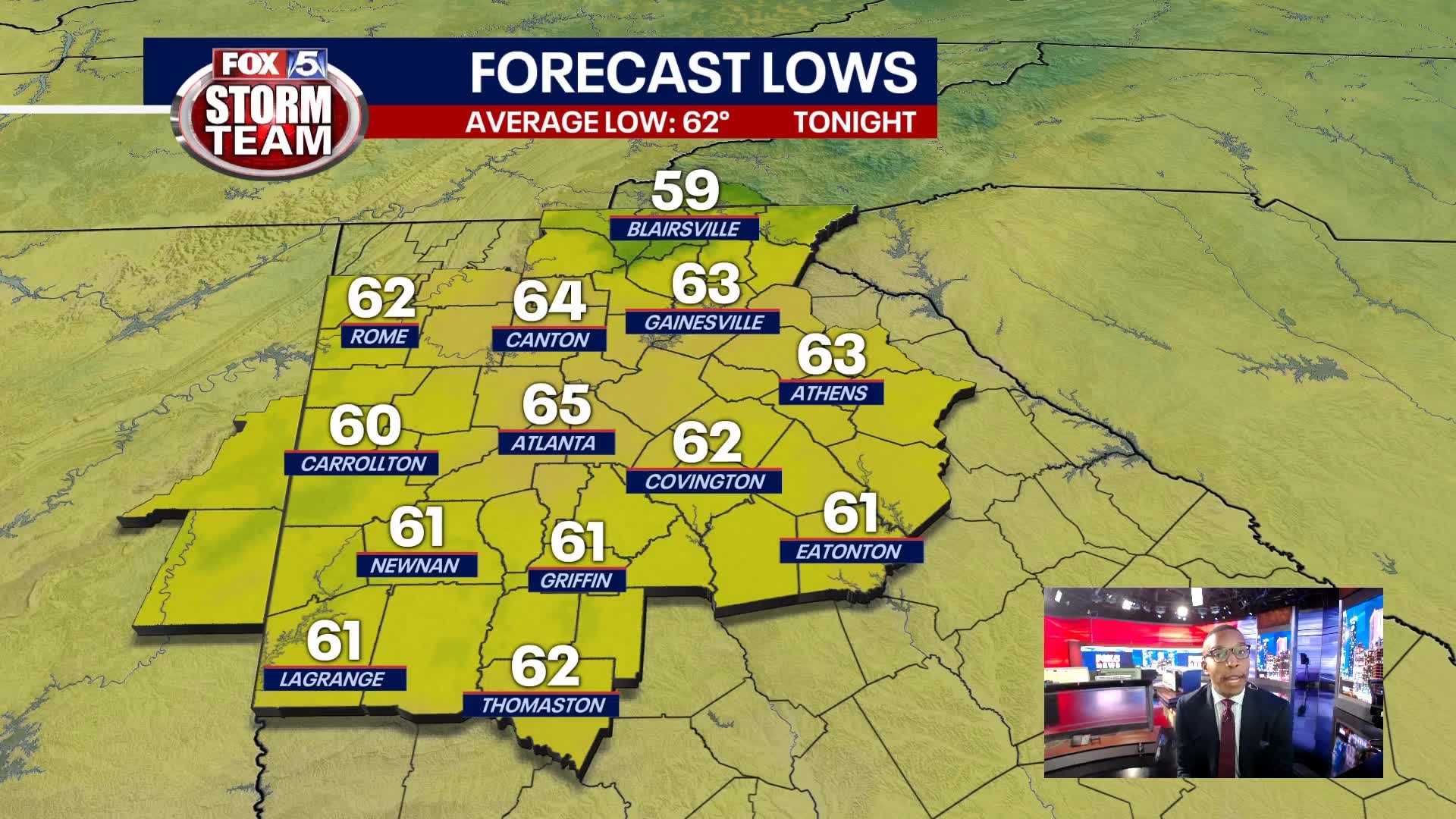 Saturday Evening Forecast