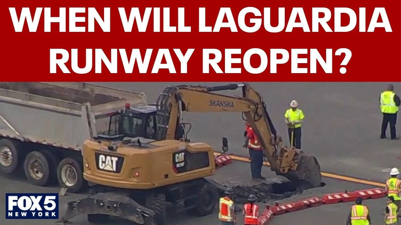 LaGuardia runway still closed due to sinkhole