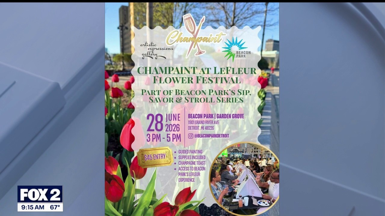 'Champaint' at LeFleur Flower Festival