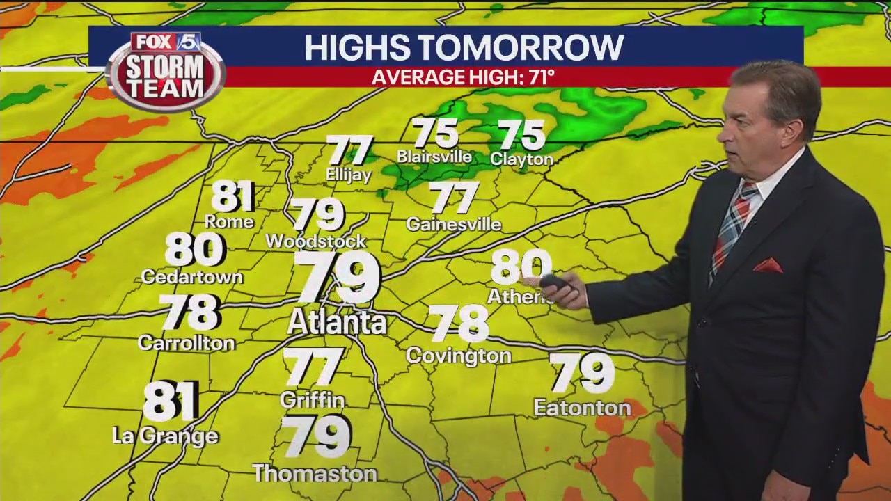 Thursday night weather forecast Oct. 26, 2023