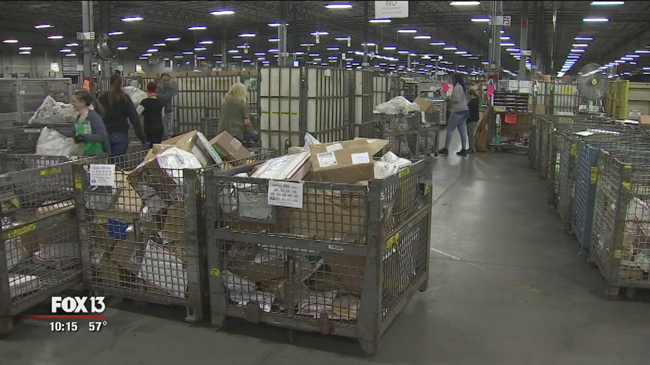 Postal service gets ready to handle millions of holiday packages