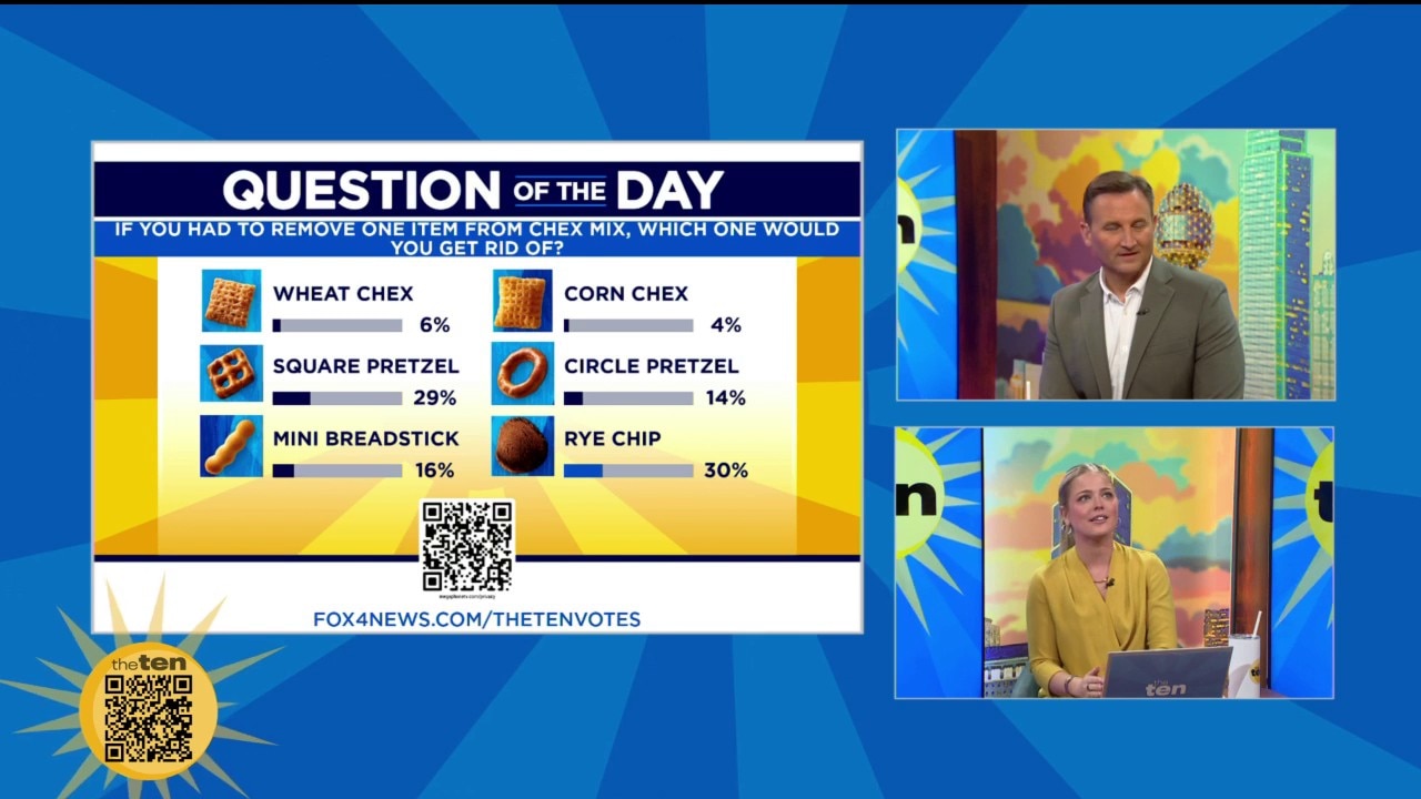 Chex Mix Debate & What's Up this weekend | The Ten
