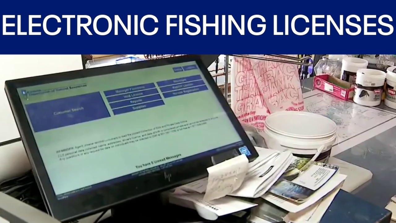 ELECTRONIC FISHING LICENSES DEBUT JUNE 9TH. 