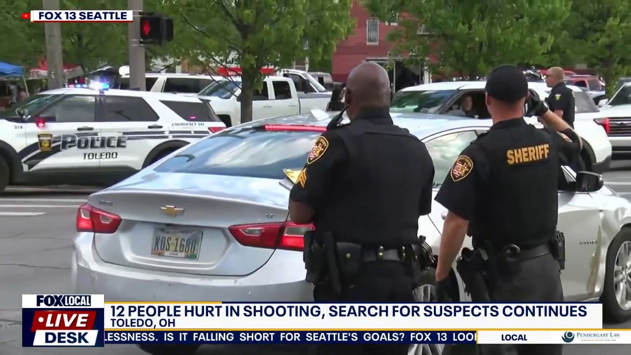 Toledo, OH shooting: 12 people hurt near festival, manhunt continues