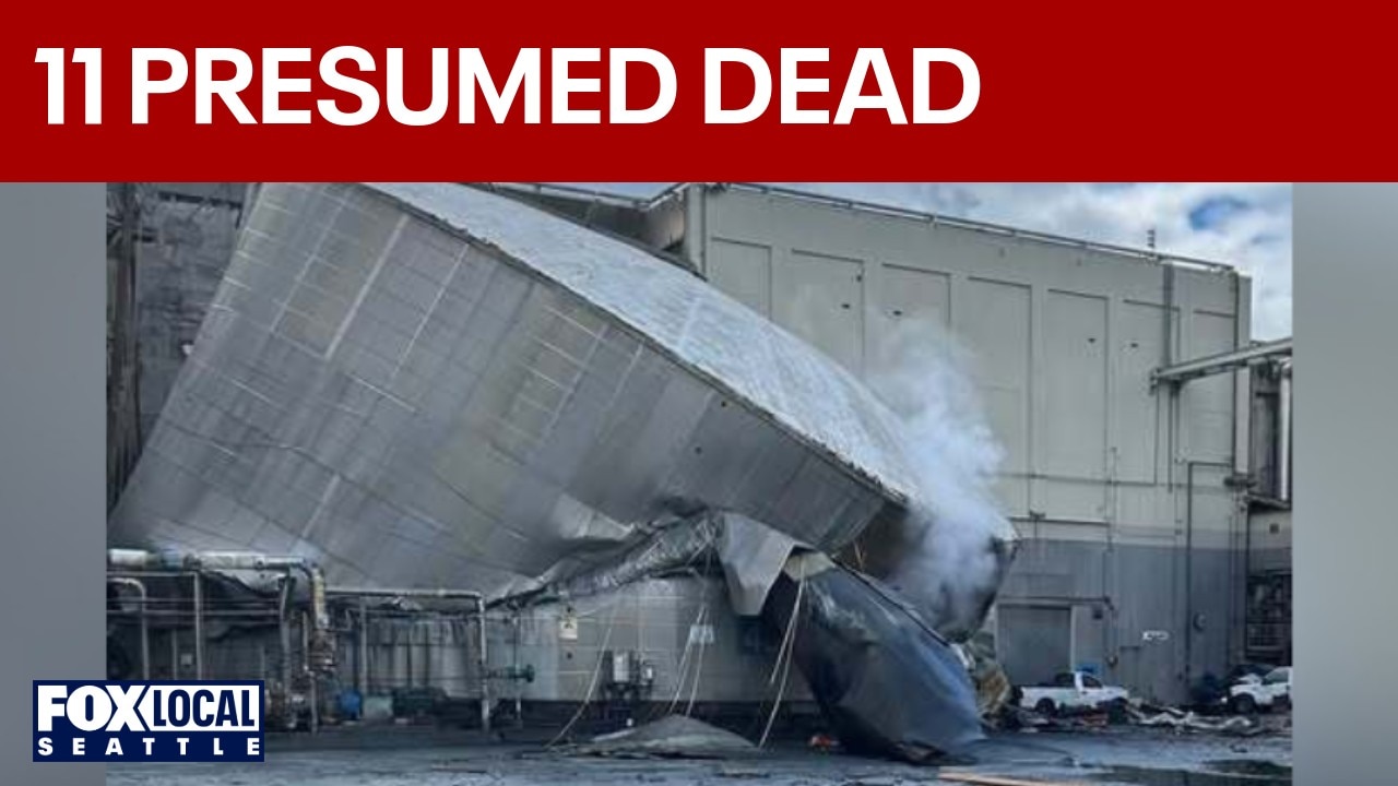'No hope for survivors:' 2 dead, 9 others presumed dead in Longview, WA chemical tank implosion