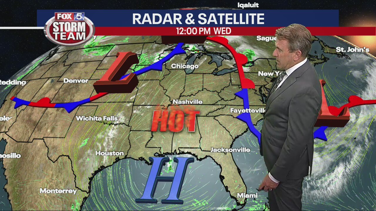 Wednesday midday forecast