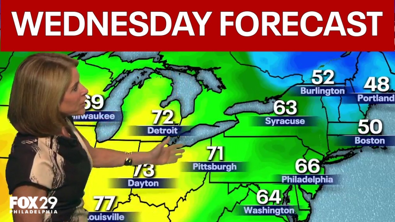 Philadelphia weather: Wednesday evening forecast