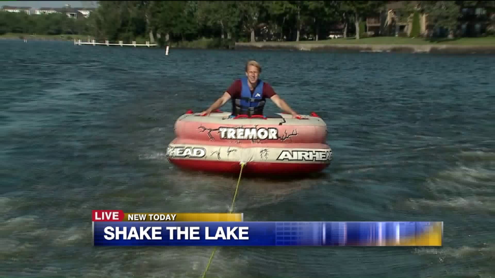 Carl enjoys tubing