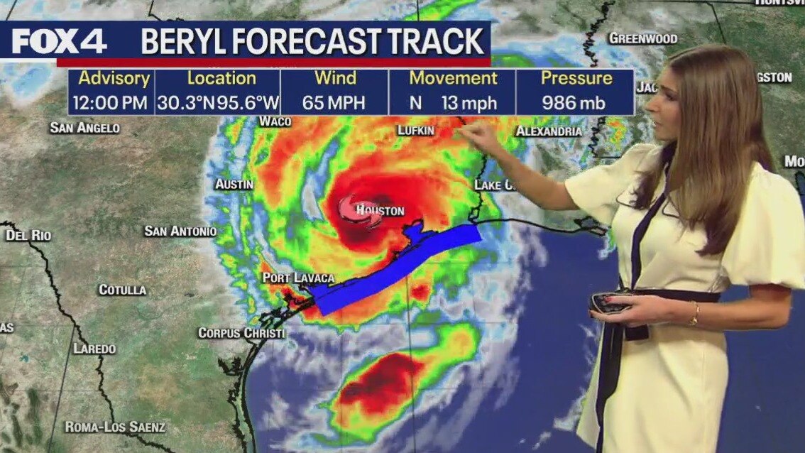 Tropical Storm Beryl Update: Some areas see 14" of rain