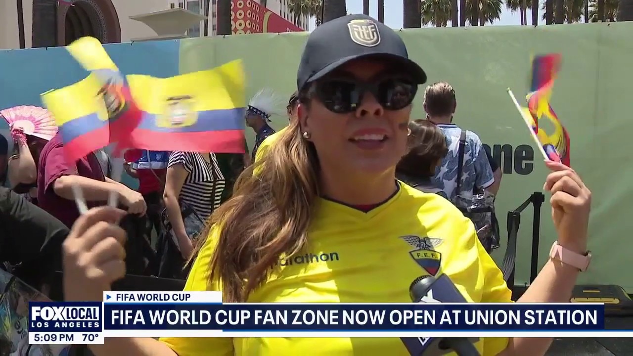 FIFA World Cup fan zone opens at Union Station