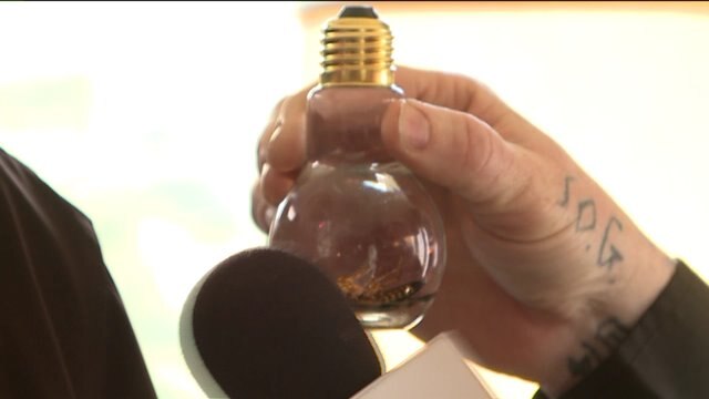 Brian checks out variety of items at Howell House Bazaar