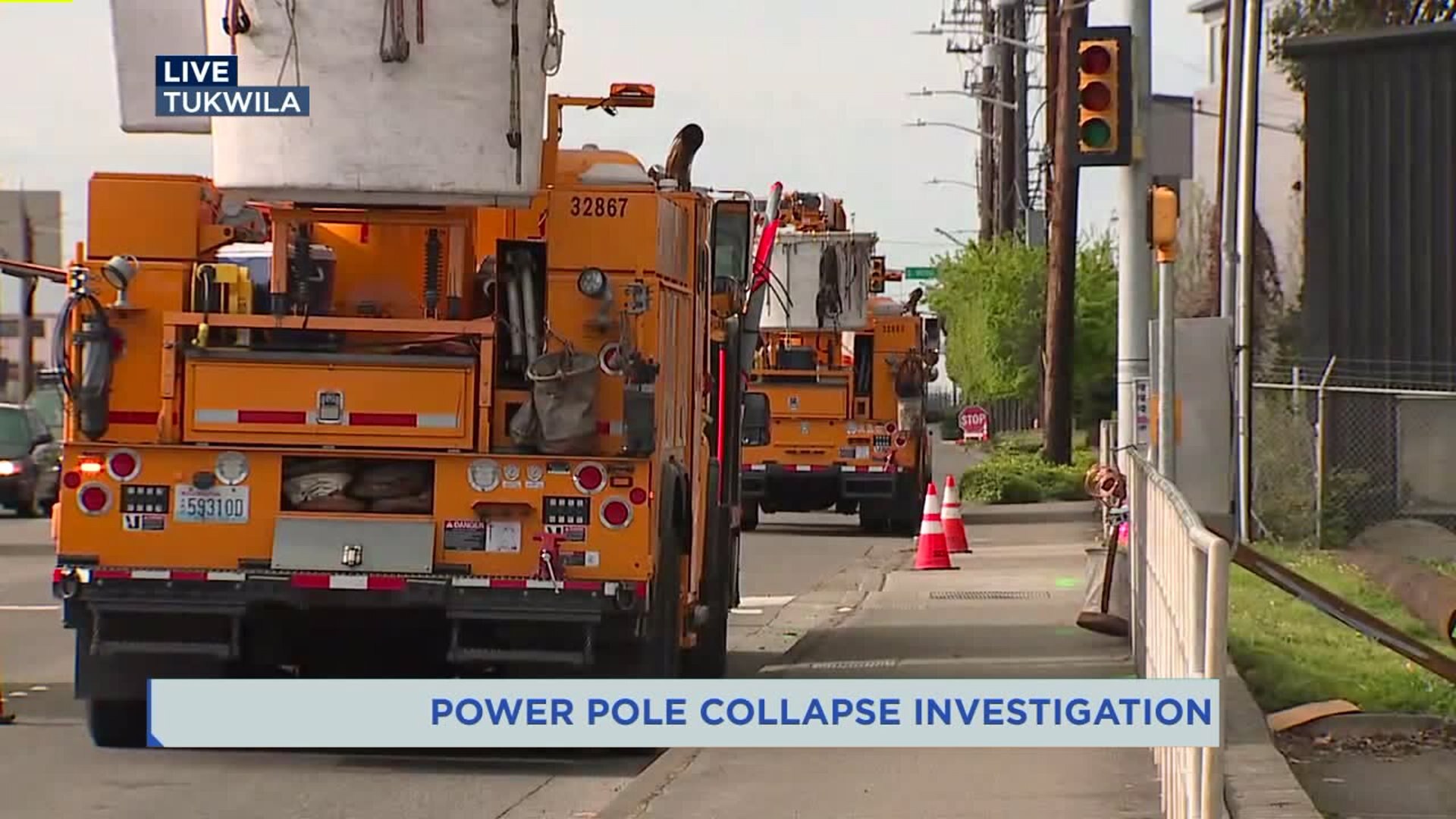 Power pole collapse investigation