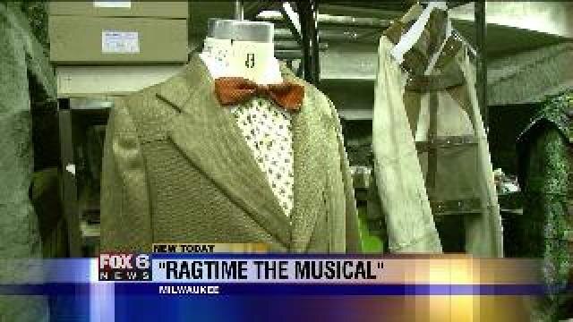 Checking out the costumes from Ragtime