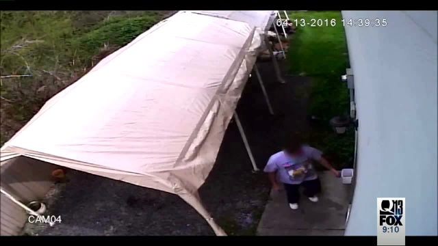 Man caught on video trying to break into his home