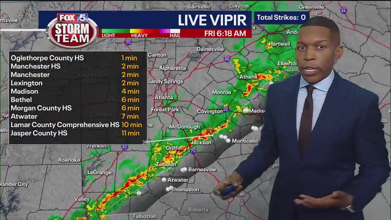 Friday morning weather forecast