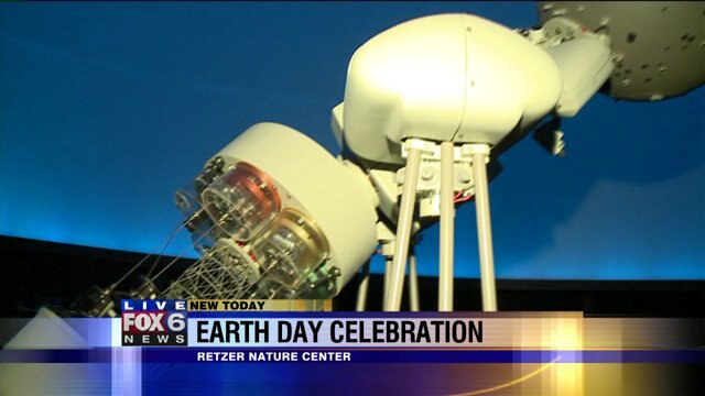 Laura learns all about the planetarium at Retzer Nature Center