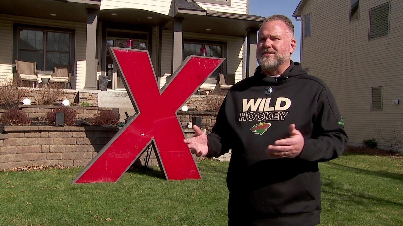 Wild fan buys ‘X’ sign of Xcel Energy Center