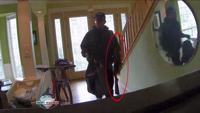 Rifle-stealing burglar: Help identify crook who`s possibly hit same house twice