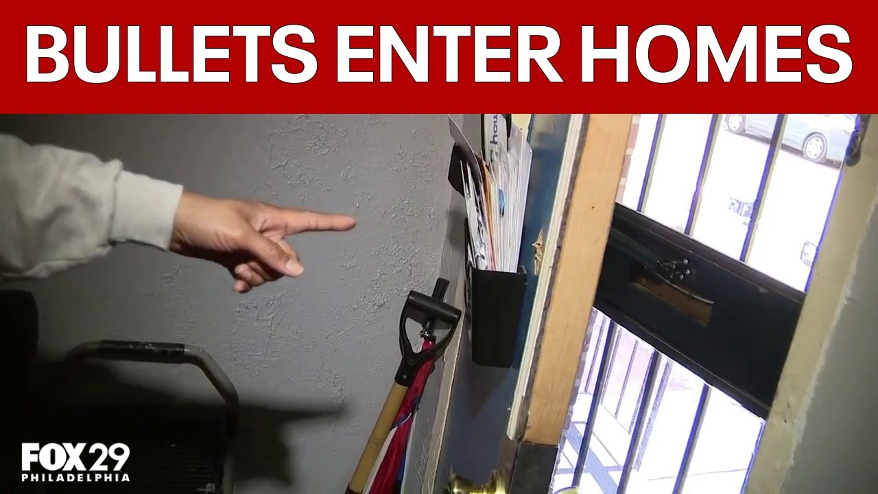 Bullets enter nearby homes during deadly triple shooting in North Philly