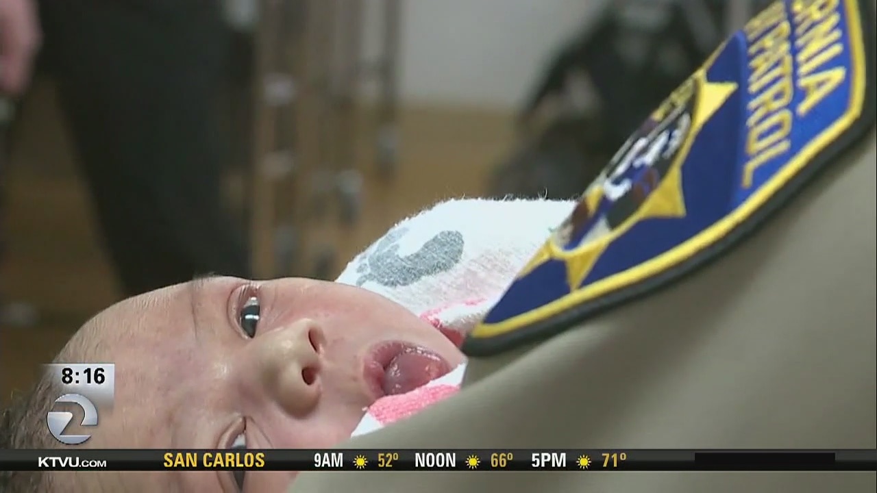 Stockton CHP officer saves life of newborn