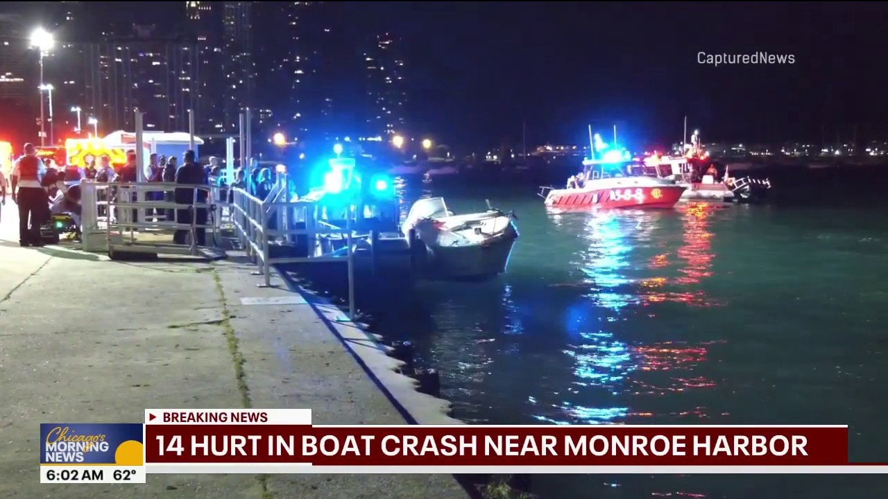 14 hurt in boat crash on Lake Michigan near Monroe Harbor