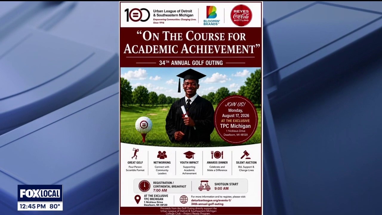The Urban League of Detroit & Southeastern Michigan's golf outing to help local youth with college