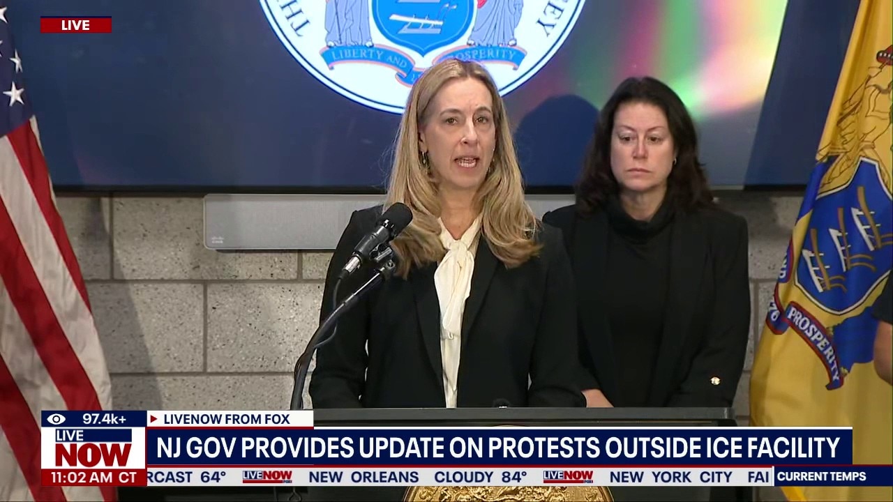 NJ officials give update after protests at ICE facility