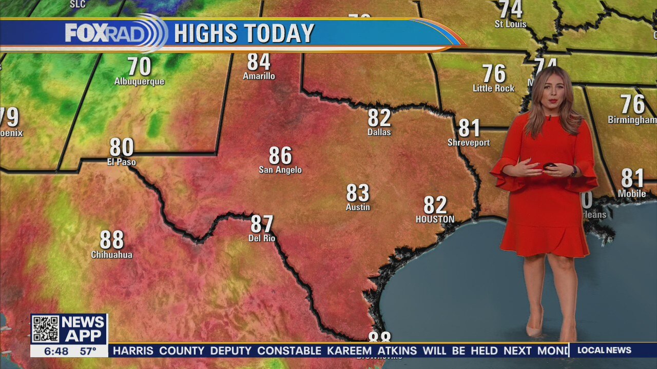 Heading back into the high 80s