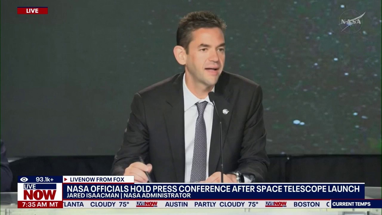 NASA holds news conference after space telescope launch