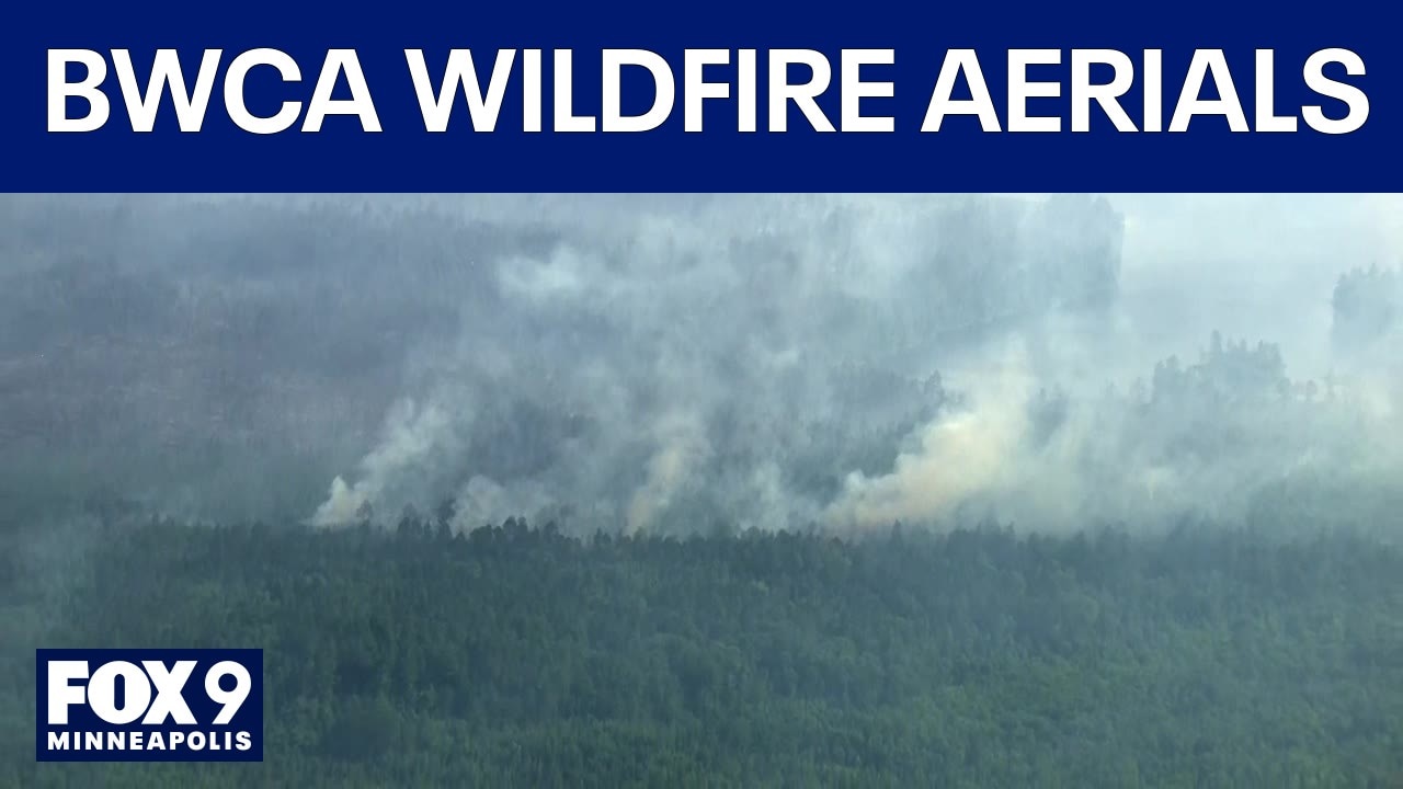 Aerials: Wildfires force evacuations at BWCA