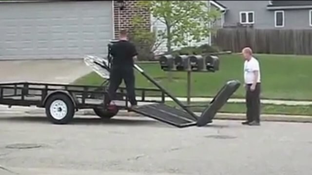 "Where`s the hoop?" Basketball hoop snatched in broad daylight