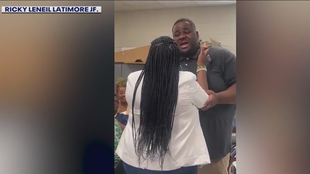 Georgia educator reunited with former teacher